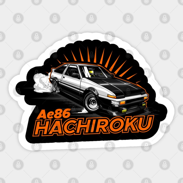 Toyota AE86 Sticker by JDMAPEX